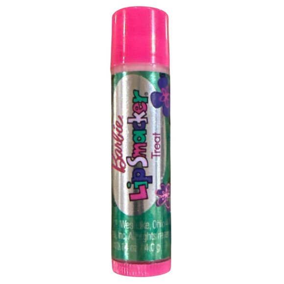 Vintage BONNE BELL Lip Smacker BARBIE Bubble Font TREAT Flavored Balm 2009 Rare! - Picture 1 of 4